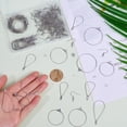 thumbnail image 3 of 1 Box 360Pcs Earring Beading Hoop Set Earring Making Kit Stainless Steel 60Pcs Beading Hoop 100Pcs Hooks 100Pcs Jump Rings 100Pcs Ear Nuts DIY, 3 of 5