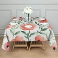 thumbnail image 3 of Pioneer Flower Floral Print Pattern Square Tablecloth,Waterproof Square Table Cover,Wipeable Spillproof Washable Table Cover for Home Kitchen Party Decor 60"x60"(152x152cm), 3 of 6