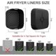 thumbnail image 2 of Air Fryer Silicone Liners 2 Pack, Reusable Square Air fryer Basket Liners, 4-7Qt, 2 of 5