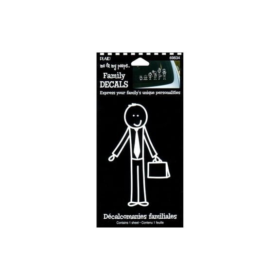 Plaid Peeps Family Decals Working Dad