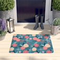 thumbnail image 2 of Pioneer Flower Floral Print Flannel Non Slip Door Rugs,Washable Door Mats Indoor,Decorative Door Mats,Dirt-Resistant and Absorbent Doormat for Entrance,Bedroom,Kitchen,Bathroom,23.5"x16", 2 of 5