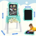 thumbnail image 4 of Beefunni Kids Double Magnetic Easel with Painting Accessories, Blue, 4 of 8