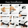 thumbnail image 2 of MERIVILLE 1" Single Curtain Rod Set, Adjustable 28-48 Inches, Ball Finials, Black, 2 of 10