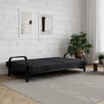 thumbnail image 3 of Mainstays Metal Arm Futon, Black Metal Frame with Mattress, 3 of 6
