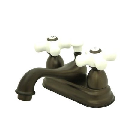 Elements Of Design Centerset Bathroom Faucet With Double Porcelain
