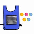 thumbnail image 2 of Sticky Ball Dodgeball Vest Set, Hook and Loop Target Game with 5 Soft Balls, Outdoor Party Activity for Family Blue Set, 2 of 5