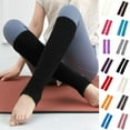 thumbnail image 1 of Dengjunhu 1 Pair Women Winter Knee High Footless Socks Knitted Leg Warmers for Yoga Ballet Dance, 1 of 7
