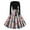 Gray-7, variant on qelini Halloween Dress Women Round Neck Long Sleeve Skeleton Pumpkin Printed Party Cocktail Swing Dress Gray S