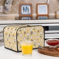 thumbnail image 5 of KLL Rabbit And Candy Print 4 Slice Toaster Dust Covers Kitchen Small Appliance Cover with 2 Pockets,Can hold Jam Spreader Knife & Toaster Tongs (12.4 x 10.6 x 8.2), 5 of 6