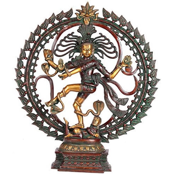 Nataraja in OM (AUM) - Brass Statue