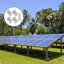 MLINS  4 Pc Solar Panel Bracket Shed Installation Z-bracket Mounting System