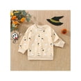 thumbnail image 2 of Bagilaanoe Toddler Baby Girl Boy Halloween Sweatshirt Long Sleeve Pumpkin/Ghost Print Pullover 6M 12M 2T 3T 4T 5T 6T Kids Fall Loose Tee Tops, 2 of 8