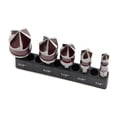 thumbnail image 1 of 5 Flute Metal M35 Cobalt Countersink Drill Bit Set 82° 5pcs, 1 of 1