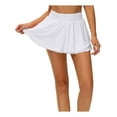 thumbnail image 1 of Coduop Women's Sports Tennis Golf Short Skirt Pleated Running Workout Skirts with Lined Shorts, 1 of 5