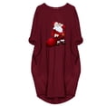 thumbnail image 3 of Kiplyki Women's Christmas Dress Plus Size The Winter Loose Pocket Printed Dresses, 3 of 5
