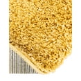 thumbnail image 5 of Unique Loom Everyday Shag Collection Area Rug - Solid (7' 10" Round Yellow), 5 of 5