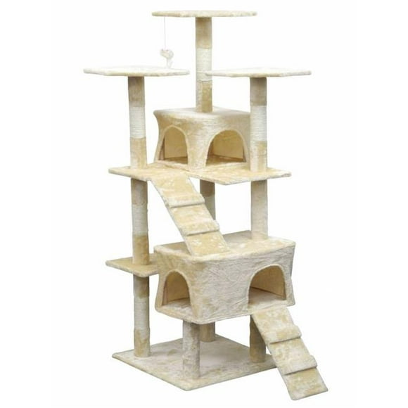 Light Weight Economical Cat Tree Furniture&#44; Beige
