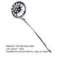 thumbnail image 3 of Flmtop 4Pcs Colander Spoon High Temperature Resistant Long Handle Stainless Steel Hanging Hot Pot Scoop for Kitchen, 3 of 5