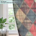 thumbnail image 4 of Yayeee Window Curtains Set of 2 for Living Room Light Filtering 63"x42", Dark Tartan Pattern, 4 of 7