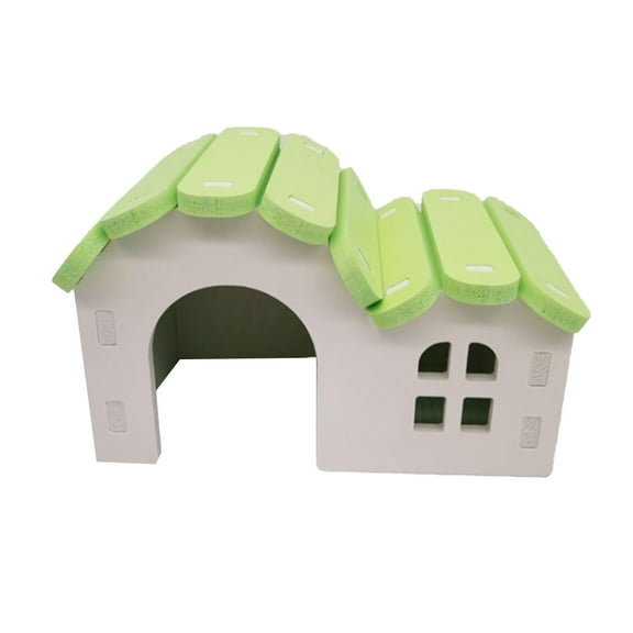 Hamster House, Colorful Hideout and Sleeping Bed for Small Animals, Cozy Home for Your Furry Friend, Ideal Home Small Pet Supplies[green]