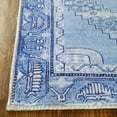 thumbnail image 3 of HomeRoots 487151 5 x 8 ft. Shades Of Blue Geometric Power Loom Distressed Stain Resistant Non Skid Rectangle Area Rug, 3 of 5