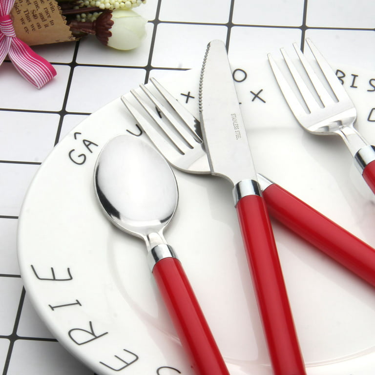 Wholesale 19pc Cutlery Set in White/Red Bow Box - Buy Wholesale