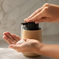 thumbnail image 4 of Ceramic Soap Dispenser Refillable Hand Soap Dispenser With Pump Modern Lotion Dispenser For Bathroom Kitchen, 4 of 6