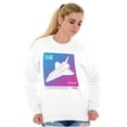 thumbnail image 4 of Vaporwave NASA Space Transportation Sweatshirt for Men or Women Brisco Brands M, 4 of 6
