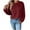 Pink, variant on Fuzzy Fleece Tops for Women Cozy Winter Warm Sherpa Pullover Casual Solid Color Long Sleeve Fashion Tops