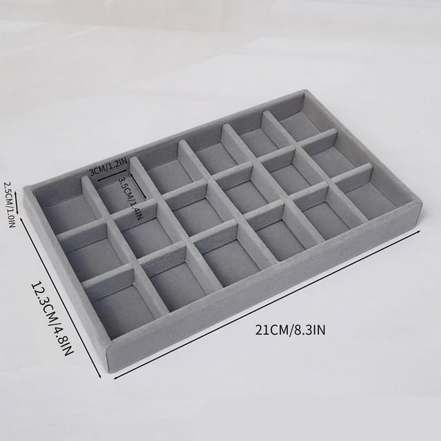 Living Room Storage Jewelry Drawer Organizer Stackable Jewelry Organizer Trays for Drawer Rings Earrings Necklaces Bracelet Storage Showcase Box Living Room Storage Living Room Storage