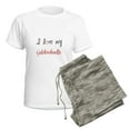 thumbnail image 5 of CafePress - I Love My Goldendoodle Women's Light Pajamas - Women's Short Sleeve Print T-Shirt and Pants Light Cotton Pajama Set, 5 of 7