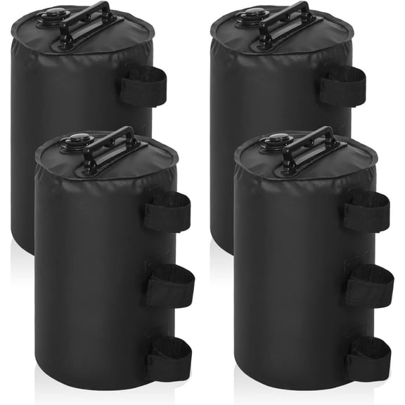 EAGLE PEAK 88 lb Black Water Weight Bags Outdoor Canopy Weights, Fits Tents & Gazebos (4 Count)