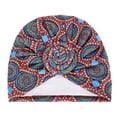 thumbnail image 2 of SPRING PARK 2pcs Women Stretch Turban Hats for Women  Leaf Print Hair Scarf Head Wrap Stylish Soft Elastic Breathable Turban, 2 of 5