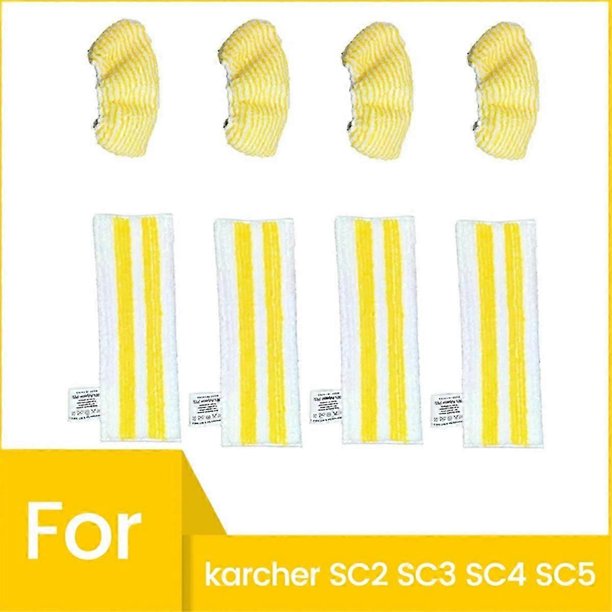 8PCS Steam Mop Pads for Karcher SC2 SC3 SC4 SC5 Steam Cleaner Microfiber Mop Cloth Set Replacement P