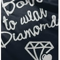 thumbnail image 4 of Born To Wear Diamonds Cute Cursive Youth T Shirt Tee Girls Infant Toddler Brisco Brands 6M, 4 of 5