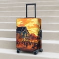 thumbnail image 5 of Travel Luggage Cover Protector - Halloween Street Party A Anti-Scratch Suitcase Covers Fits 18-32 Inch Luggage, 5 of 5