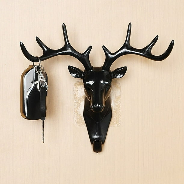 Sanume Deer Antlers Wall Hook Animal Hanger Holder Coat Hat Key Hanging Rack Hook Decor Walmart Com Walmart Com