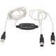 thumbnail image 1 of Convertidor de cable USB a MIDI 16 canales PC a sintetizador Adaptador de cable MIDI 2 en 1 para computadora con Windows, 1 of 8