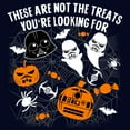 thumbnail image 2 of Junior's Star Wars Halloween Not the Treats  Graphic Tee Navy Blue 2X Large, 2 of 3
