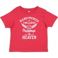 thumbnail image 3 of Inktastic Handpicked for Earth by My Pappap in Heaven with Angel Wings Boys or Girls Baby T-Shirt, 3 of 5