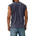 thumbnail image 3 of Men's’ Muscle Tank Tops 250th Anniversary USA Flag Flag Sleeveless Shirts Summer Casual Gym Crewneck Workout Top Black L, 3 of 3
