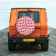 thumbnail image 6 of Pofeuu Hand Drawn Strawberry Print Spare Tire Wheel Cover for Car Truck SUV Camper Universal Fit Spare Tire Cover RV Spare Tire Covers-17 inch, 6 of 6