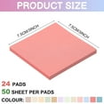 thumbnail image 7 of sixwipe 1200 Pads Sticky Notes Bulk, 3 x 3 Inch Self Stick Pads, Assorted Bright Colors Paper Note Pads Memo for Office School Home Notebook Supplies 50 Sheets/Pad, 7 of 7