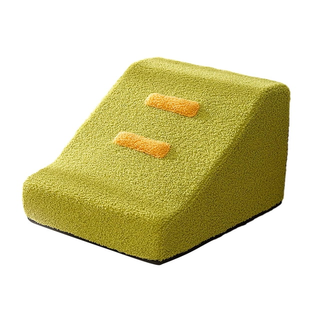 lionlar Dog Stairs Ramp Comfortable Stable Gentle Slope Shape Convenient Lightweight Green 2 Step
