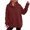 A-Wine396, variant on Jamsmile Women Hoodies Loose Solid Color Hooded Sweatshirts Cozy Casual Lined Front Pouch With Comfort Oversized Hoodies