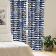 thumbnail image 2 of Ambesonne Modern Tropical Curtains, Zebra Toucan Stripe, Pair of 28"x63", Grey Black Violet Blue, 2 of 5