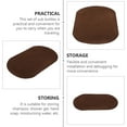 thumbnail image 2 of OULII 10Pcs Cloth Pants Patch Coffee Iron On Elliptical Decoration Handyman Craft Enthusiasts, 2 of 4