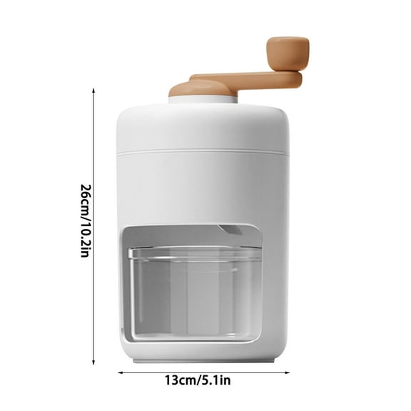Yulucky Shaved Ice Machine,Hand Operated Shaved Ice Maker Portable 500ml Stainless Steel Blades for DIY Summer Treats Fast Crushing Easy to Use,Kitchen