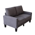 thumbnail image 6 of Holaki 53" Modern Loveseat Fabric Sofa Living Room Furniture Sofa, Dark Grey, 6 of 8