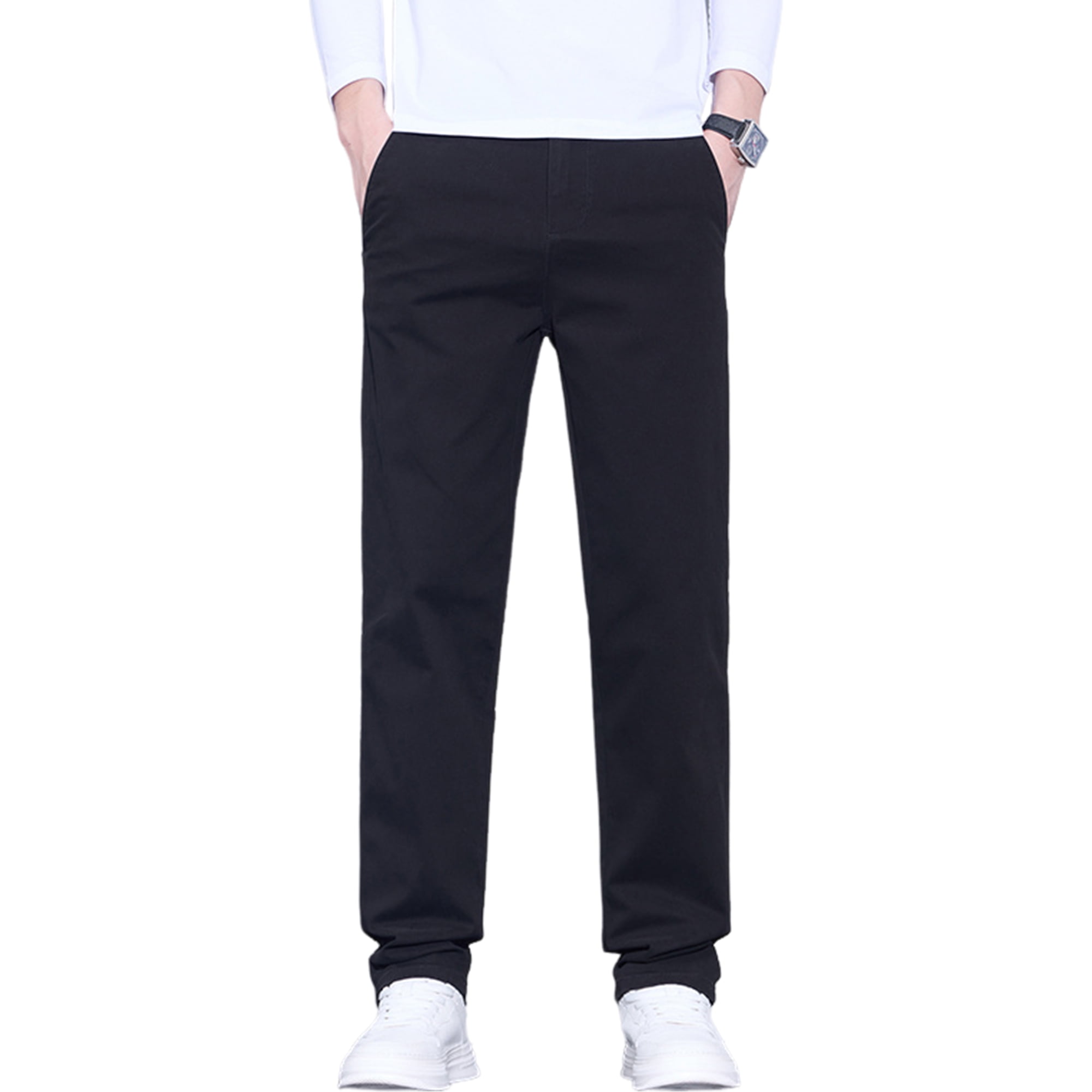 Victorious Men's Basic Casual Slim Fit Stretch Chino Pants DL1250